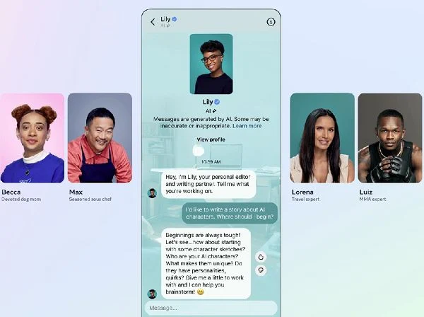 Facebook Celebrity-influenced AI chatbots